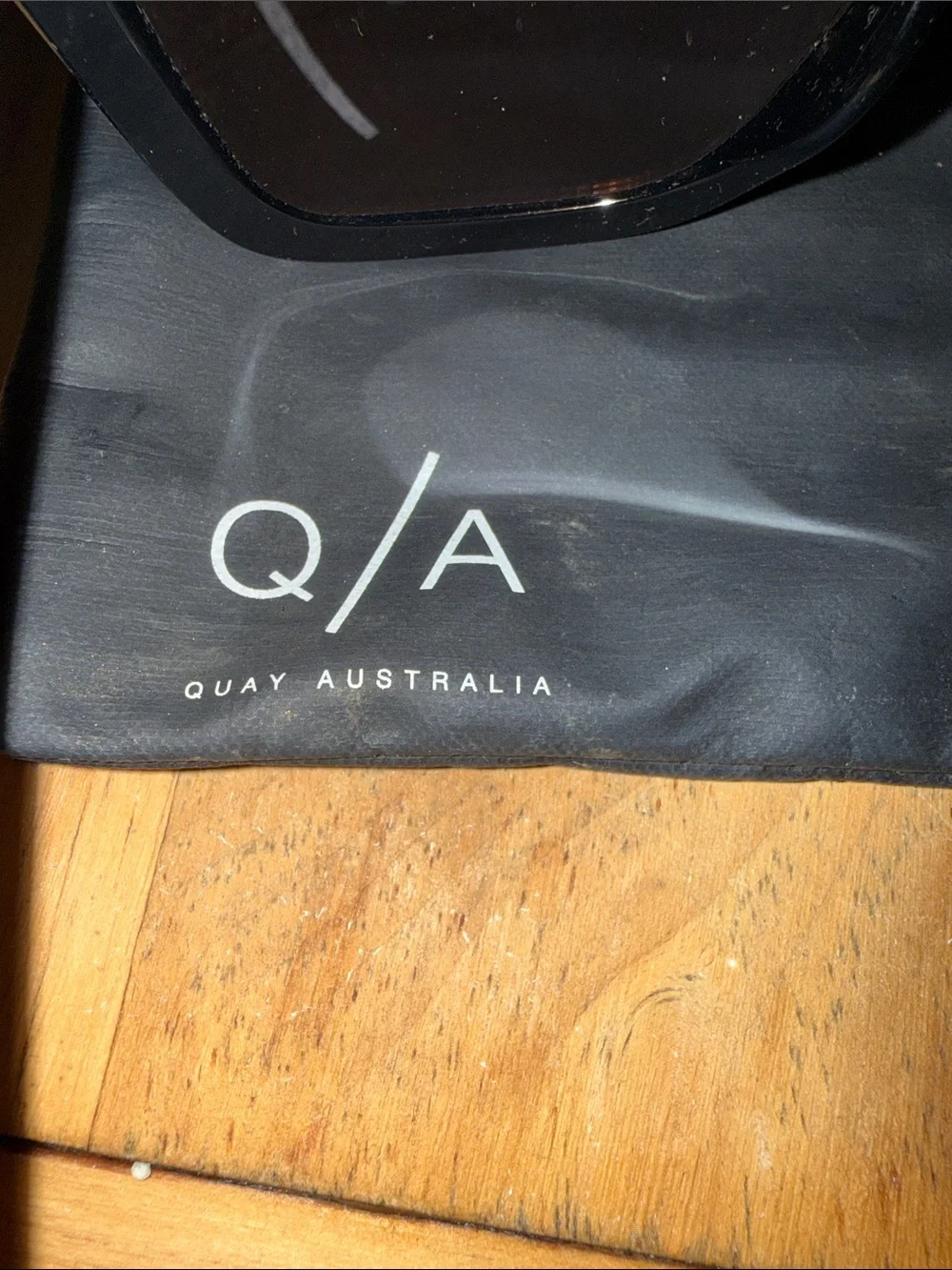 Quay Australia Cafe Racer Oversized Square Sunglasses Black Frame